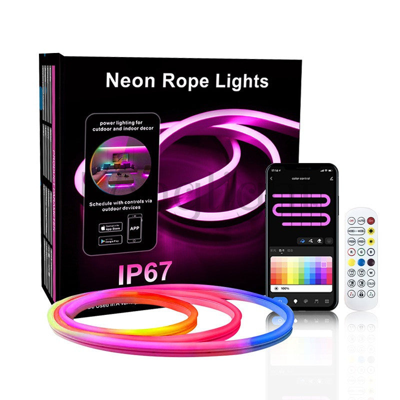 IP67-rated neon rope lights